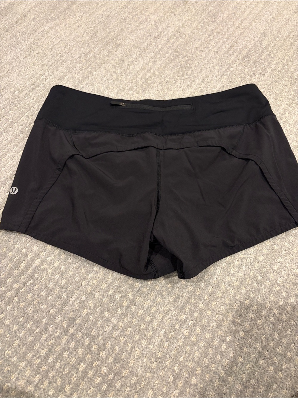Lululemon Black Athletic Running Shorts 4 inch